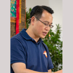 Großmeister Zheng unterrichtet bei der Qigong-Sommerakademie in Bad Fredeburg im Sauerland